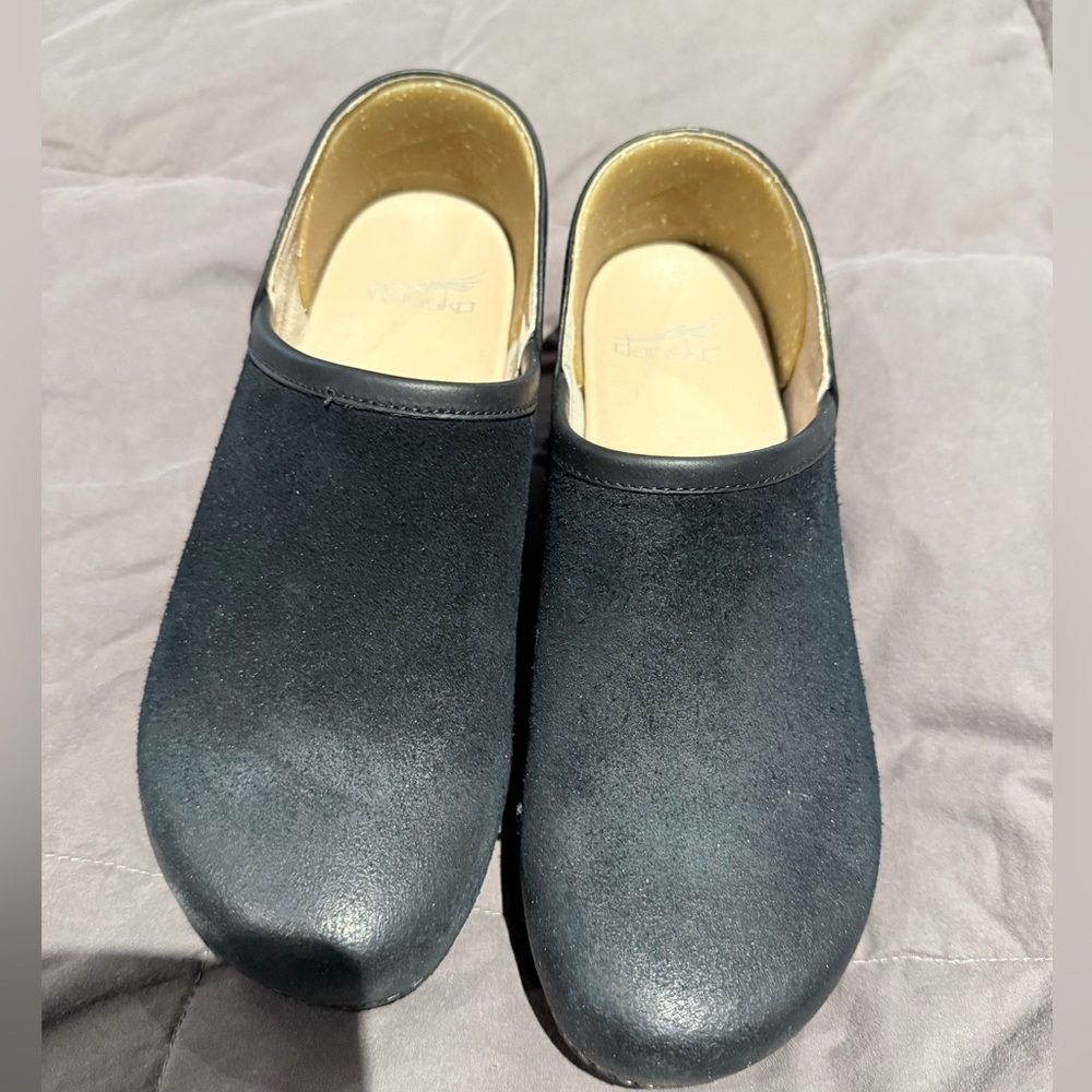 NIB Dansko Brenna Black Burnished Suede size 39